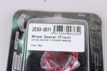 Load image into Gallery viewer, 2004 Honda CRF250R CRF450R CR125 CR250 Zeta Red Front Wheel Spacers ZE93-3071