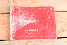 Load image into Gallery viewer, Kawasaki KE175 KE 175 D2 OEM Owners Manual 99920-1076-01
