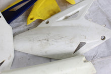 Load image into Gallery viewer, 2008 SUZUKI RMZ 450 PLASTIC KIT / FENDER RADIATOR SHROUD NUMBER PLATE SIDE PANEL