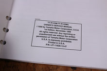 Load image into Gallery viewer, Yamaha TT-R125M/MC TTR 125 OEM Owners Service Manual