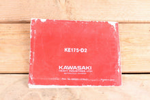 Load image into Gallery viewer, Kawasaki KE175 D2 KE 175 OEM Owners Manual 99920-1076-01