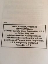 Load image into Gallery viewer, Yamaha VT600C VX600ERC VX600SXBC V Max OEM Service Manual