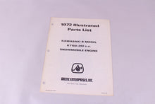 Load image into Gallery viewer, 1972 KAWASAKI KT150-292 CC SNOWMOBILE ENGINE ILLUSTRATED PARTS MANUAL / ARCTIC