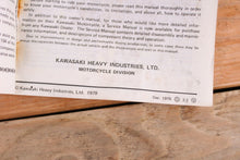 Load image into Gallery viewer, Kawasaki KE125 A7 KE 125 OEM Owners Manual 99920-1078-01