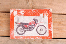 Load image into Gallery viewer, Kawasaki KE125 A7 KE 125 OEM Owners Manual 99920-1078-01