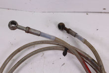 Load image into Gallery viewer, 1988 HONDA TRX250R RUSSEL AFTERMARKET STAINLESS BRAIDED FRONT BRAKE LINES