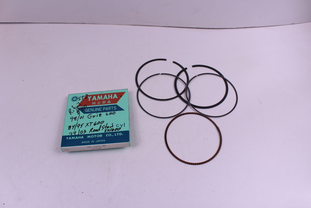 1998-2001 YAMAHA GRIZZLY 600 PISTON RINGS  -- 84-95 XT600   99-03 ROAD STAR 1600