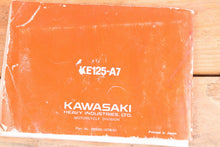 Load image into Gallery viewer, Kawasaki KE125 A7 KE 125 OEM Owners Manual 99920-1078-01