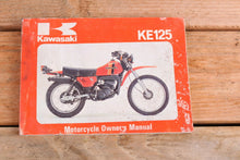 Load image into Gallery viewer, Kawasaki KE125 A7 KE 125 OEM Owners Manual 99920-1078-01