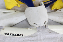 Load image into Gallery viewer, 2008 SUZUKI RMZ 450 PLASTIC KIT / FENDER RADIATOR SHROUD NUMBER PLATE SIDE PANEL