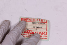 Load image into Gallery viewer, 1974-1977 KAWASAKI KZ400 NOS CHAIN COVER TRIMMING / SIDE COVER 36029-005-6Z