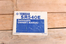 Load image into Gallery viewer, Yamaha SR540E SR540 SR 540 OEM Owners Manual LIT-12628-00-37