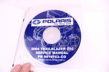 Load image into Gallery viewer, 2004 POLARIS TRAIL BLAZER 250 OEM SERVICE MANUAL WITH DVD 9918753