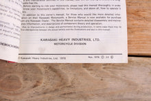 Load image into Gallery viewer, Kawasaki KE175 D2 KE 175 OEM Owners Manual 99920-1076-01