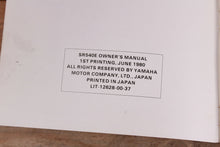 Load image into Gallery viewer, Yamaha SR540E SR540 SR 540 OEM Owners Manual LIT-12628-00-37