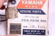 Load image into Gallery viewer, 1968-1970 Yamaha DT1 NOS OEM 2nd Over Piston Rings 214-11601-22