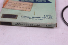 Load image into Gallery viewer, 1974-1975 YAMAHA MX175 MX 175 NOS OEM 4TH OVER PISTON RINGS 455-11610-40