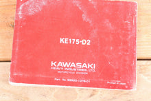 Load image into Gallery viewer, Kawasaki KE175 D2 KE 175 OEM Owners Manual 99920-1076-01