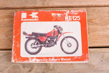 Load image into Gallery viewer, Kawasaki KE125 A7 KE 125 OEM Owners Manual 99920-1078-01