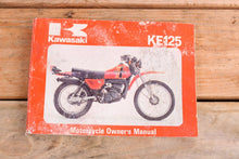 Load image into Gallery viewer, Kawasaki KE125 A7 KE 125 OEM Owners Manual 99920-1078-01