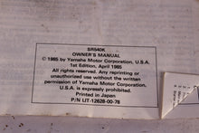 Load image into Gallery viewer, 1986 Yamaha SR540K OEM Owners Manual - SR540 SR 540