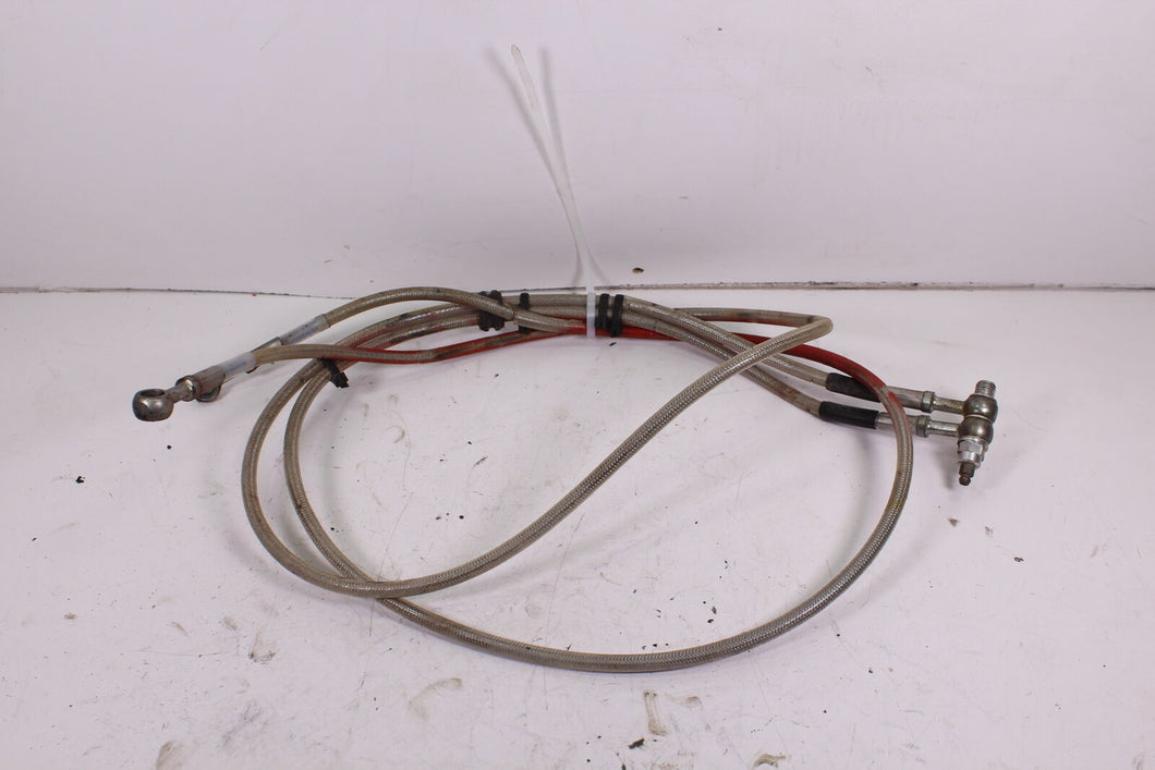 1988 HONDA TRX250R RUSSEL AFTERMARKET STAINLESS BRAIDED FRONT BRAKE LINES