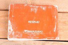 Load image into Gallery viewer, Kawasaki KE125 A7 KE 125 OEM Owners Manual 99920-1078-01